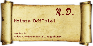 Moisza Dániel névjegykártya