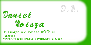 daniel moisza business card